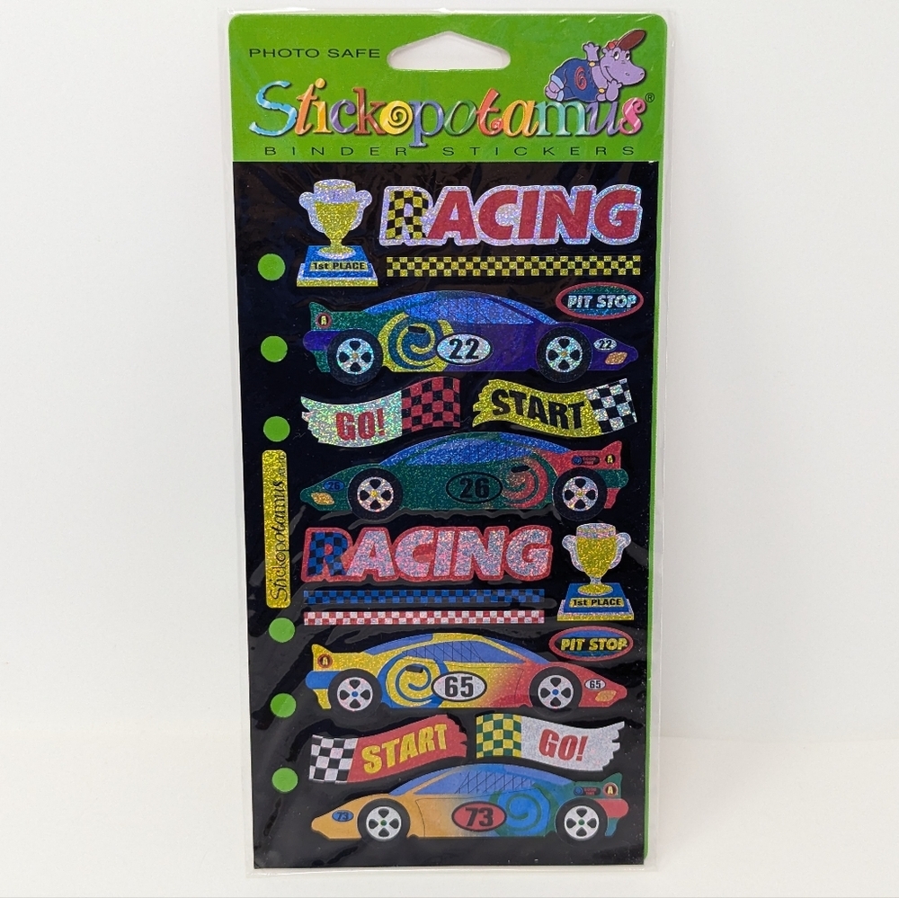 Stickopotamus Stickers Vintage Racing Cars